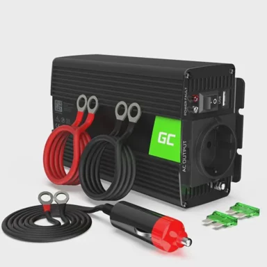 GREEN CELL Inverter za auto INV02DE, 300W, crni