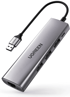 UGREEN USB hub CM266, USB-A, 3x USB-A 3.0, 1x ethernet, 1x micro USB