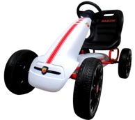 ABARTH Karting na pedale, bijeli