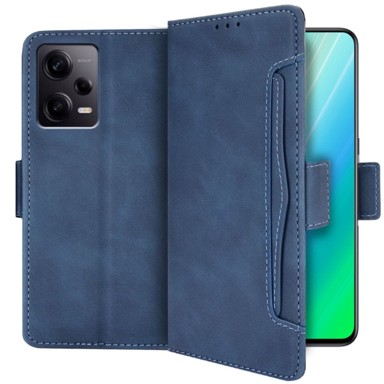 Preklopna futrola za Xiaomi Redmi Note 12 Pro 5G, utor za karticu, tamnoplava