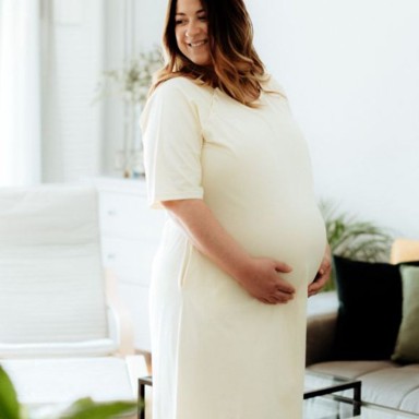 Spavaćica za trudnice i dojilje Beti, s rukavima