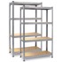 PLONOS Metalni stalci za pohranu, set 2 kom, 174 x 80 x 40 cm, PL-701