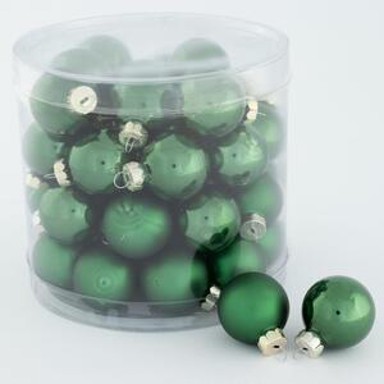Staklene kuglice, ø 3 cm, 45 kom, tamnozelene