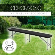 SPRINGOS Klupa, sklopiva, 183x30x44 cm