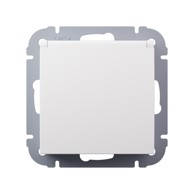 Utičnica podžbukna s poklopcem bijela I700