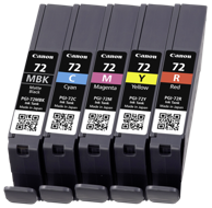 CANON Tinta za printer PGI-72 MBK/C/M/Y/R Multipack