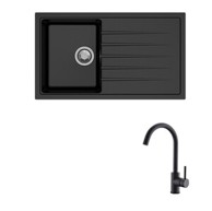 CARYSIL Set sudopera i slavine Vivaldi, crna