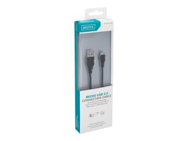 DIGITUS Kabel USB, USB na Micro-USB Type B, 1,8 m