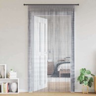 Nižaste zavjese, 2 kom, 140 x 250 cm, svijetlosiva