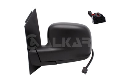ALKAR Retrovizor VW Caddy 04-10, crni, lijevi, električni, grijani, asferičan, 10-