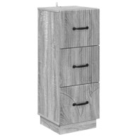 Ormar s ladicama, 33 x 34,5 x 87 cm, siva sonoma