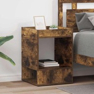 Konačni stolić 2 komada 40x40x56 cm, dimljeni hrast