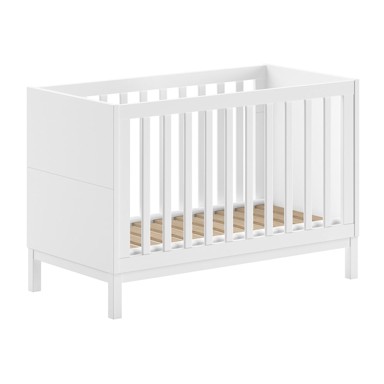 VIPACK Bijeli dječji krevet od masivnog bora 60x120 cm Eva