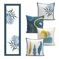 MILA HOME Set od 4 jastučnice i nadstolnjaka 