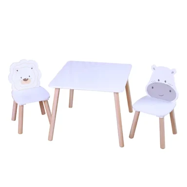 CHIPOLINO Set stol i stolice Hippo and lion