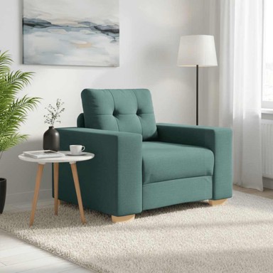 Sofa fotelja 100 x 78 x 80 cm, tkanina, tamnozelena