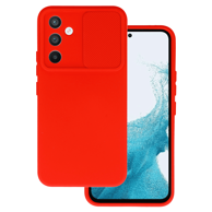 ONASI Silikonska maskica, Samsung Galaxy A34, Lens Cover, crvena