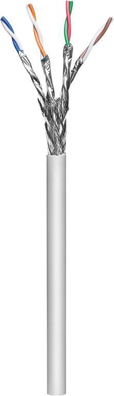 MICROCONNECT S/FTP mrežni kabel CAT6A LSZH, 50 m, sivi