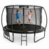Vrtni trampolin s unutarnjom mrežom, 427 cm, crno-zeleni