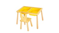 WOODY FASHION Dječji stol set Table and Chair - Yellow