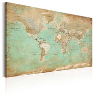 Slika World Map Celadon Journey 90x60
