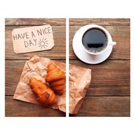 Poklopci za štednjake od kaljenog stakla, 2 kom 52x30 cm 