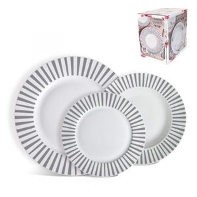 Porculanski servis za jelo 18/1, prugasti dekor