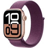 APPLE Pametni sat Series 10 GPS + Cellular 42mm, Rose Gold aluminijsko kućište, Plum Sport Loop