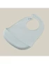 INTERBABY Silikonski podbradak za bebe Blue Grey, plava
