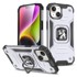 MG Maskica Ring Armor, za iPhone 15 Plus, srebrna