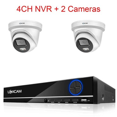 4K POE video sustav s 8 MP kamerama, noćnim nadzorom i audio funkcijama