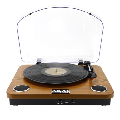AKAI Gramofon s ugrađenim zvučnicima ATT-11BTN, USB, SD, BT