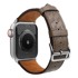 STRAP LEATHER Remen kožni za Apple Watch 42/44/45/49mm, tamno smeđa