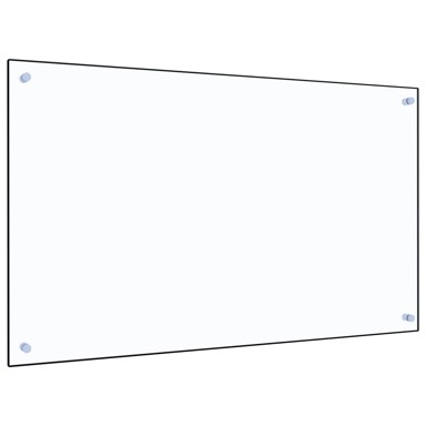 Kuhinjska zaštita od prskanja, kaljeno staklo, prozirna