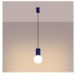 NICE LAMPS Tamno plava viseća svjetiljka sa staklenim sjenilom ø 12 cm Orbital 