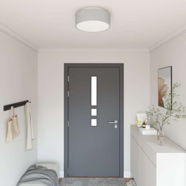 Ugradbena stropna rasvjeta E27, okrugla, siva