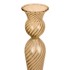 PT LIVING Svjetlosmeđi stakleni svijećnjak Swirl, visina 26,5 cm