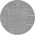 AYYILDIZ CARPETS Svijetlo sivi okrugli tepih ø 160 cm Art 