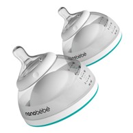 NANOBEBE Plastična bočica, 2 kom, tirkiz