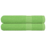 Ručnici za saunu 2 kom zeleni 80 x 200 cm 360 gsm 100 % pamuk