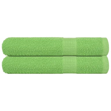 Ručnici za saunu 2 kom zeleni 80 x 200 cm 360 gsm 100 % pamuk