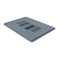 ELLETIPI Poklopac za velike plastične kante s filtrom za mirise, 21,5 x 29 cm 
