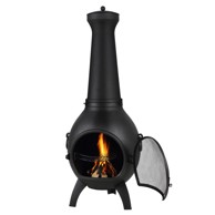 VEVOR Kamin Sferični 52x50x130 cm Crni