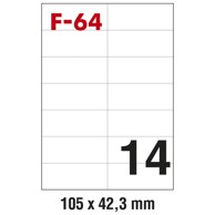 FORNAX Etikete ILK, 105 x 42,3 mm, 100 listova