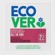 ECOVER All in 1 Tablete za strojno pranje posuđa, 0,44kg