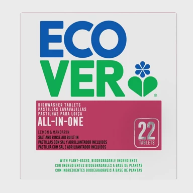 ECOVER All in 1 Tablete za strojno pranje posuđa, 0,44kg