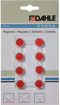 DAHLE Magneti Φ13 mm, crveni, 8/1