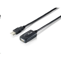 EQUIP USB-A kabel 133336, USB 2.0, 5 m, crni