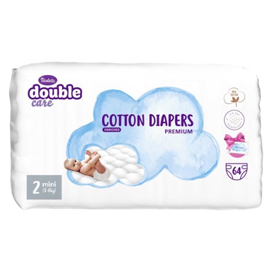 VIOLETA Pelene Double Care Cotton AD Mini 2, 64 kom, 20 kom