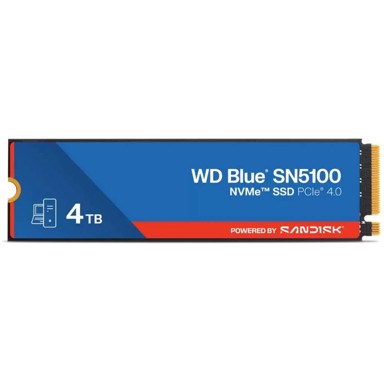 WESTERN DIGITAL SSD disk Blue SN5100, 4 TB, M.2, NVMe PCIe 4.0, plava